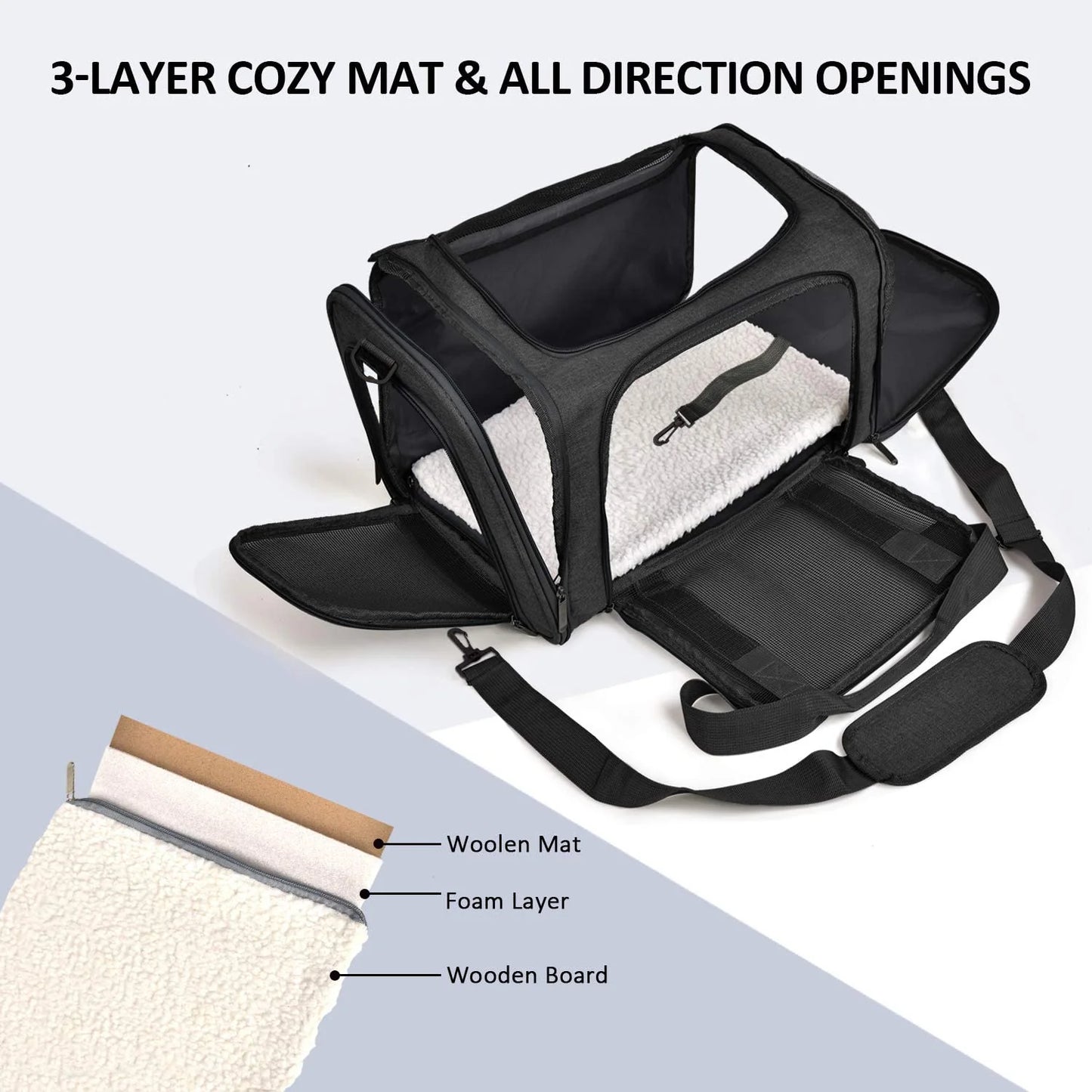 Premium Pet Travel Carrier Bag