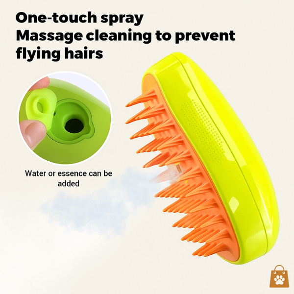 Pet Mist Brush – 3-in-1 Electric Spray & Massage Comb