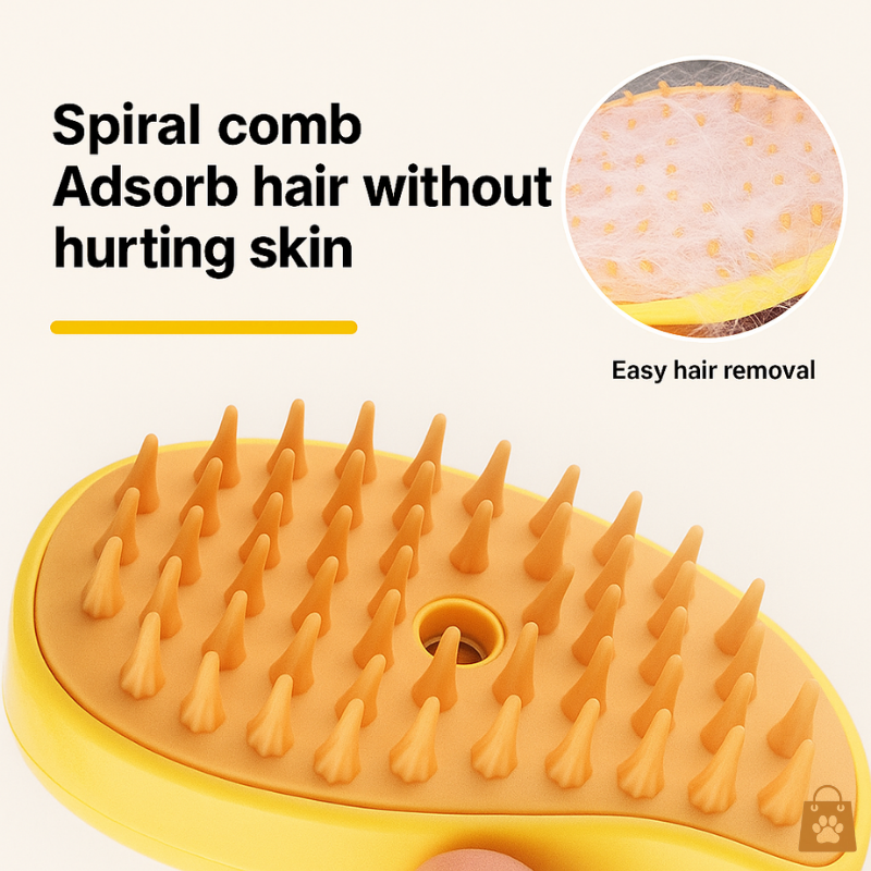 Pet Mist Brush – 3-in-1 Electric Spray & Massage Comb
