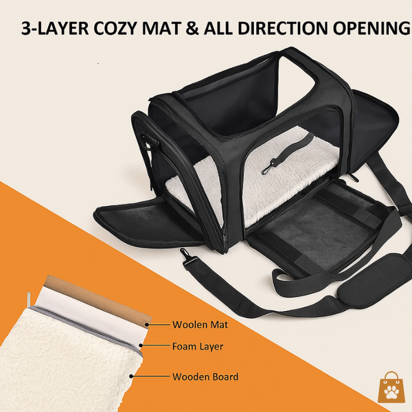 Premium Pet Travel Carrier Bag