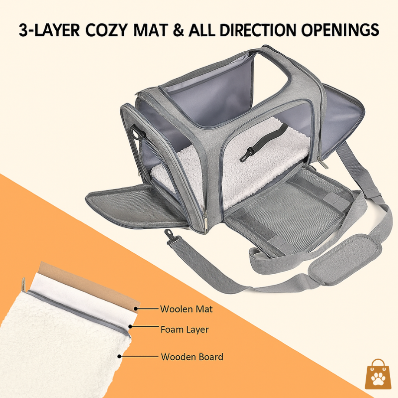 Premium Pet Travel Carrier Bag