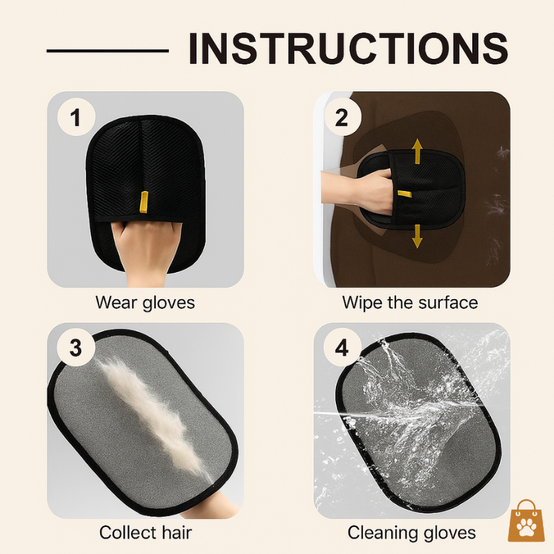 Pet Hair Remover Glove