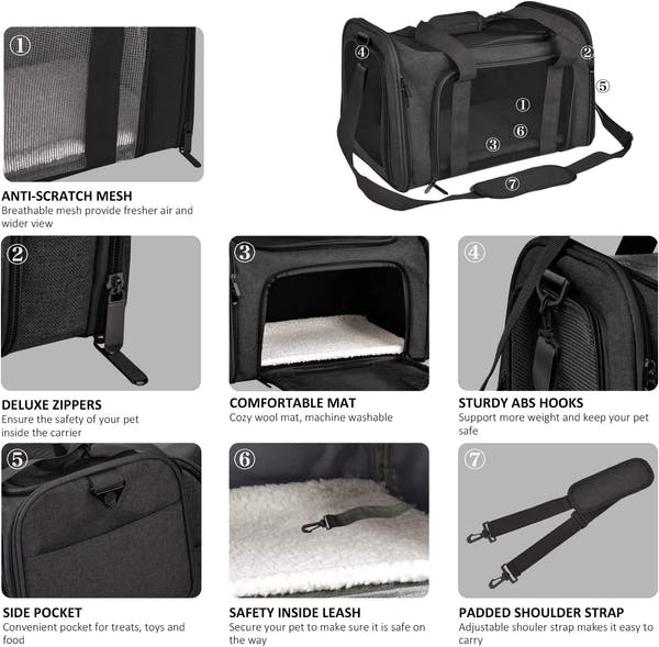 Premium Pet Travel Carrier Bag
